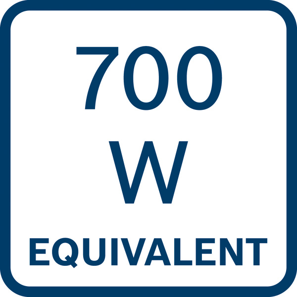 700-W-Äquivalent Logo/Symbolbild