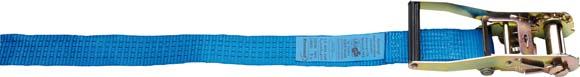 Ratschen-Zurrgurt blau Polyester Zugkraft 2500/5000daN 1-teilig B50mmxL10m