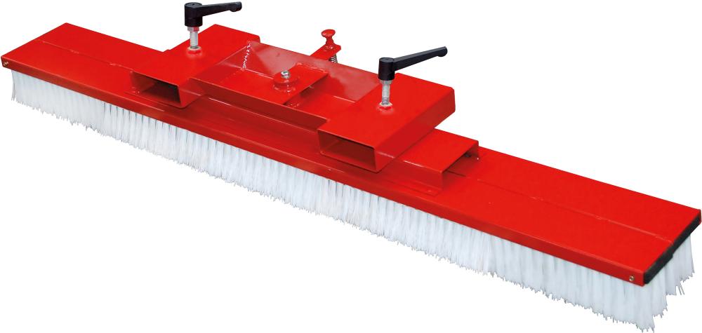 Stapler-Kehrbesen SKB B 2000mm, verstellb. RAL3000 rot m. Einfahrtaschen