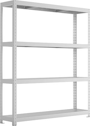 Weitspannregal SPEED-RACKB1700xT400xH1970 mm 4 Stahlpaneele Fachlast 500kg META
