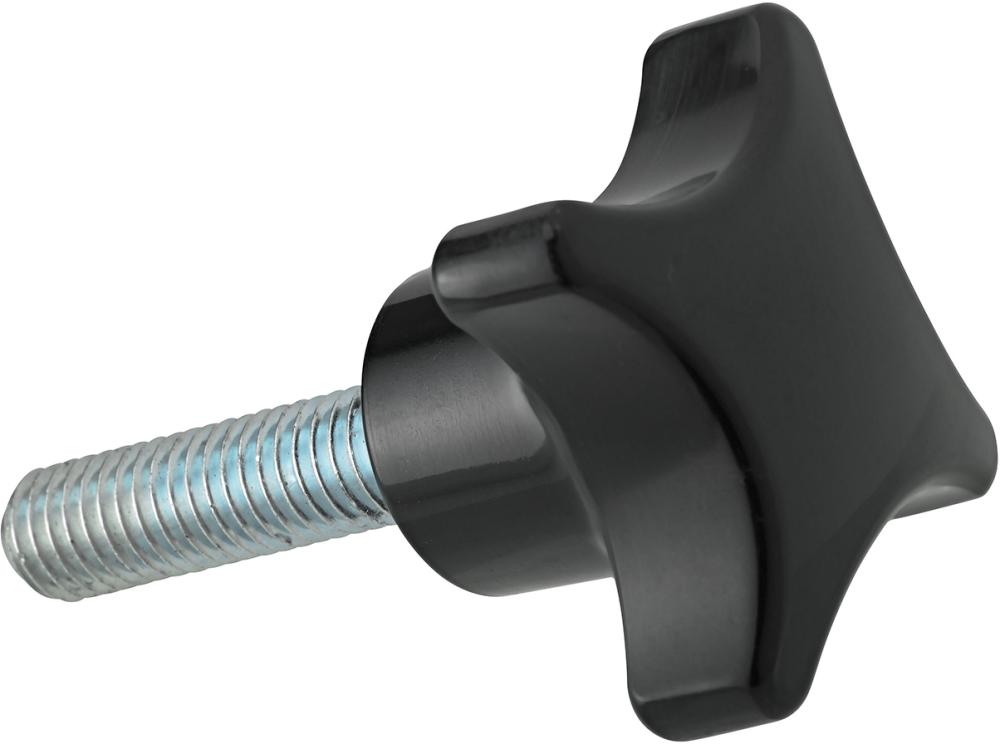 Kreuzgriff DIN6335A Duroplast, Form L, 32mm, M 6x30, Inhalt: 5 Stück FORTIS