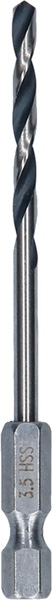 HSS PointTeQ Sechskantbohrer 3,5 mm