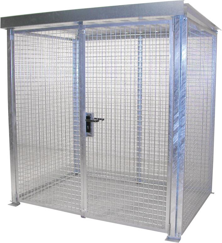 BAUER Gasflaschen-Container GFC-M2/D-DF 2100x1500x2190mm