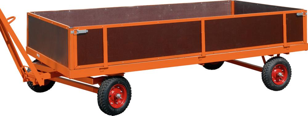 ROLLCART 4 Bordwände für Industrieanhänger (2500m-m) Höhe 400mm 2 Seiten a-bklappb. Stirnw. steckb.
