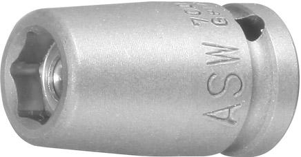 Kraft- Steckschlüsseleinsatz mit Magnet 1/4" 10mm ASW Kraft- Steckschlüsseleinsatz mit Magnet 1/4" 10mm ASW