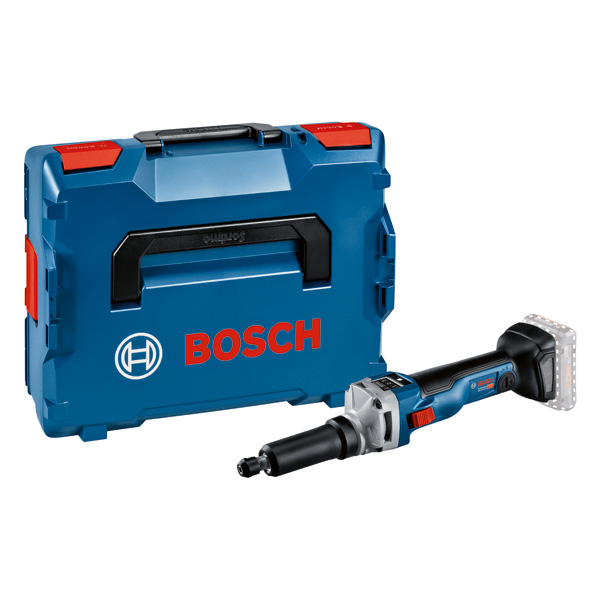 Bosch GGS 18V-10 SLC Akku-Geradschleifer mit Koffer. Produktbild Lieferumfang