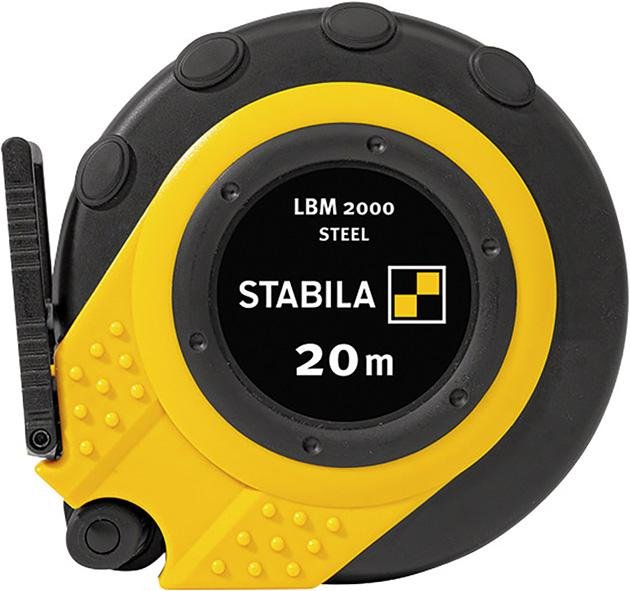 Kapselbandmaß Stahl 20mx13mm Maßanfang B Stabila