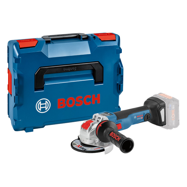 Bosch GWX 18V-10 SC Akku-Winkelschleifer mit Koffer. Produktbild Lieferumfang