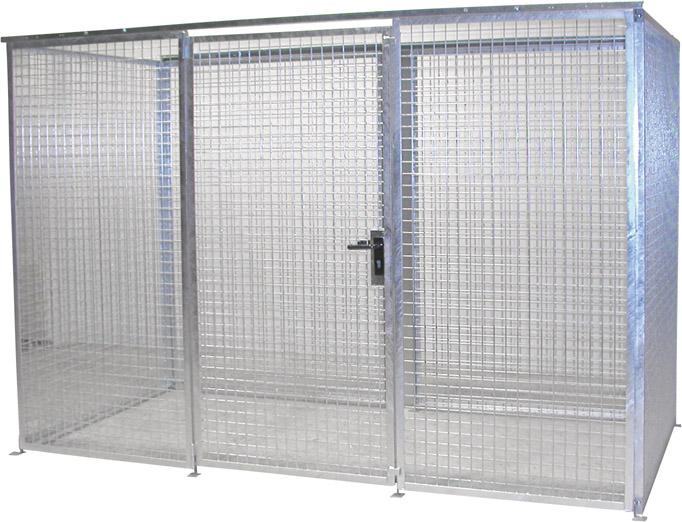 BAUER Gasflaschen-Container GFC-M4 3100x1500x2100mm