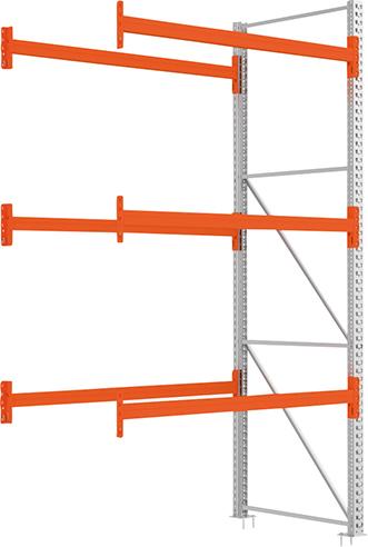 Palettenregal MULTIPAL B1825xT1100xH3300 mm Anbaufeld 8 Plätze Fachlast 2250 kg