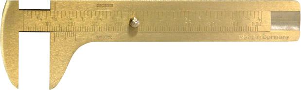 Knopfmaß Messing 100mm FORTIS