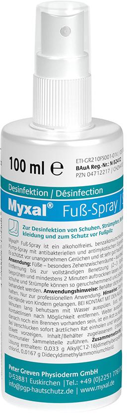 Fußspray Myxal 100 ml Flasche