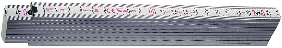 Holz-Gliedermaßstab GEO 2m x 16mm Stabila