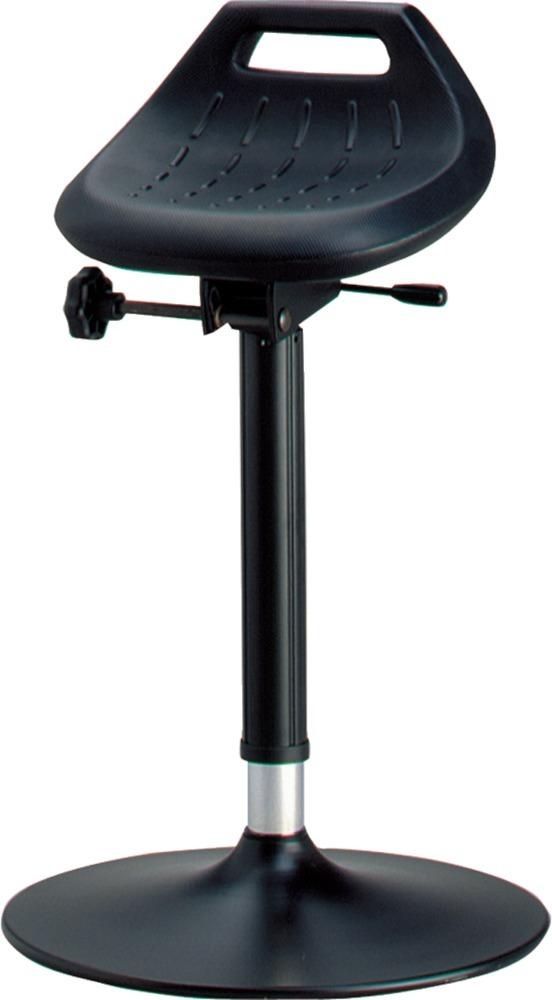Bimos Stehhilfe 9454-2000Integralschaum schwarz Sitzhöhe 650-850 mm mit Tellerfuß