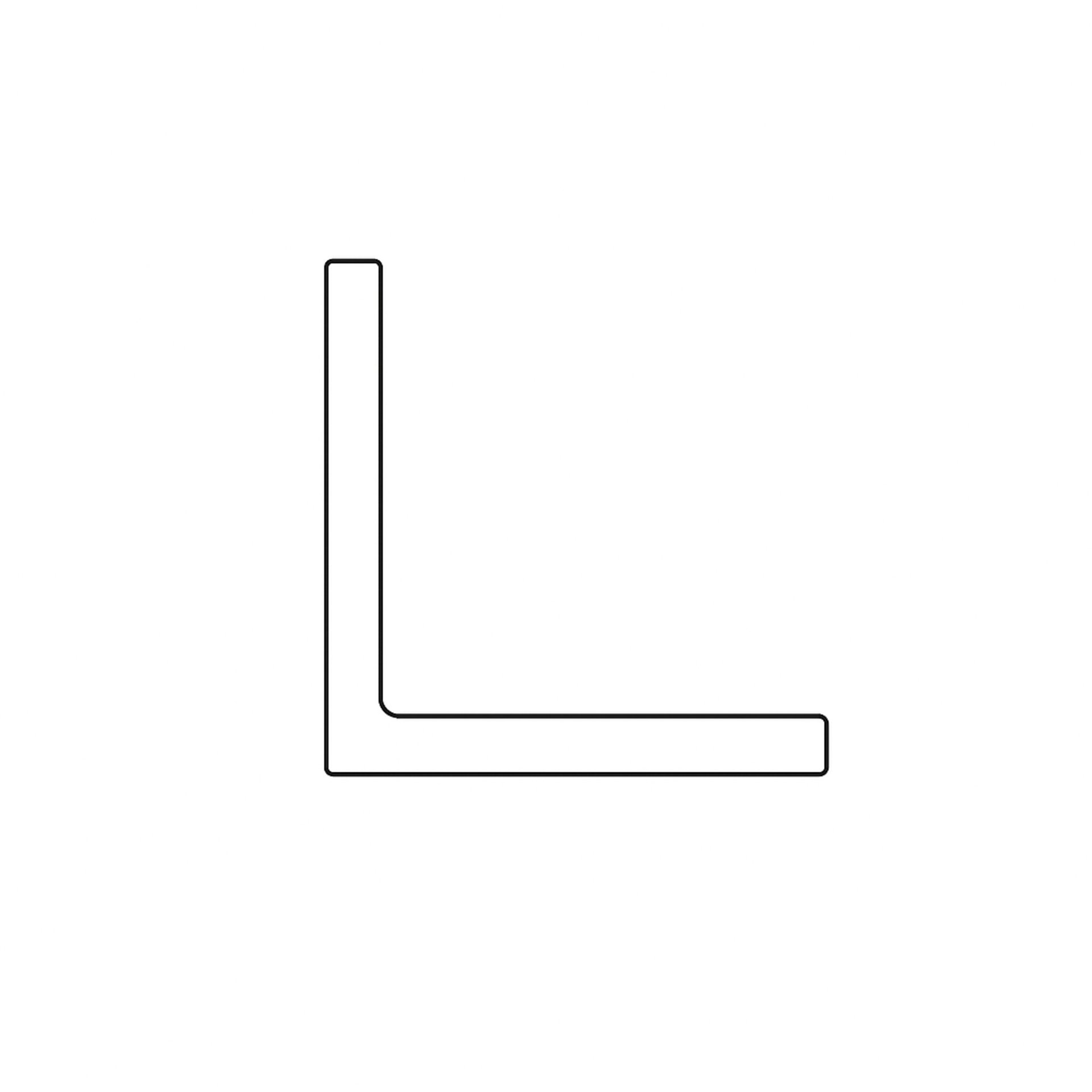 Winkelstahl S235JR+AR 100x65x7 mm, Länge: 6,05 m