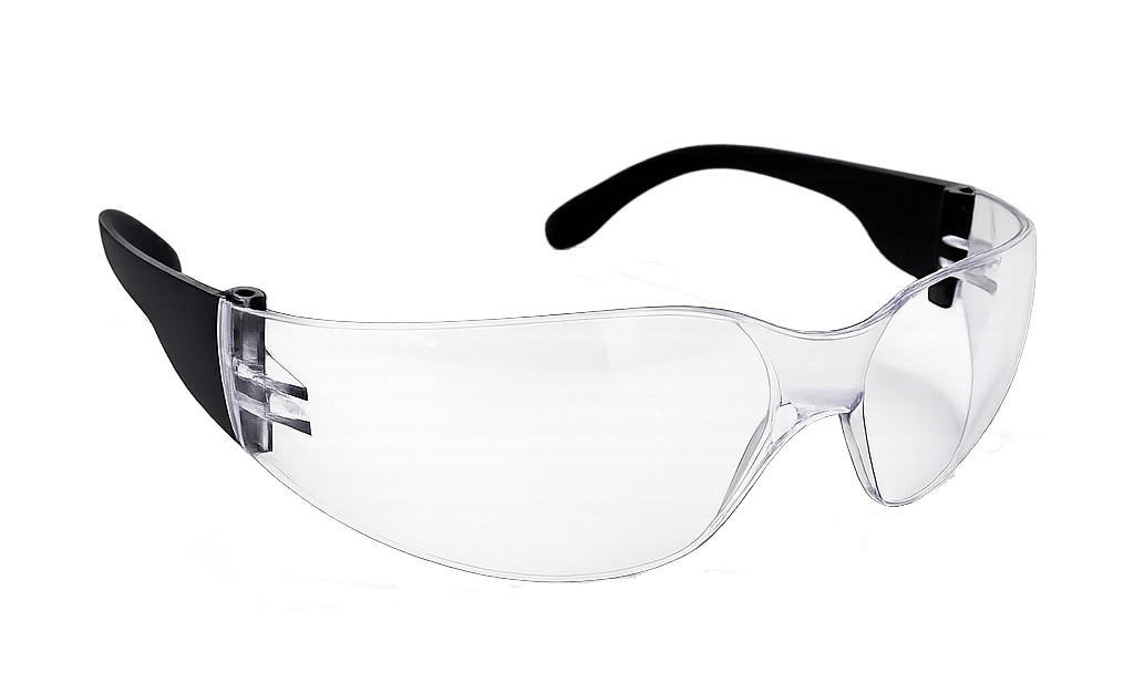 Champ Tector Schutzbrille klar /schwarz EN 166 Polycarbonat rahmenlos