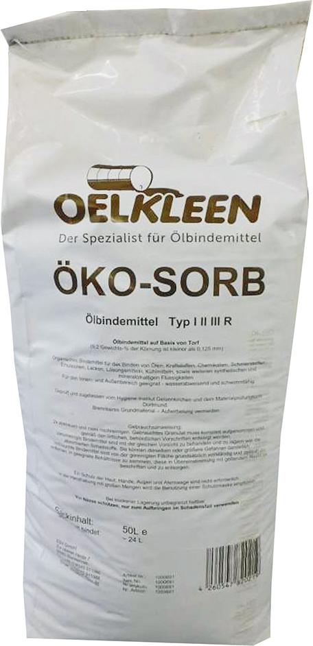 Granulat 50l Oel-Kleen Öko-Sorb Ölbinder aus Naturfaser nicht scheuernd schwimmfähig