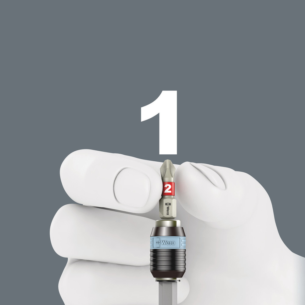 Alle Funktionen der Rapidaptor Schnellwechselhalter wie Bit-Einsatz oder Bit-Ent