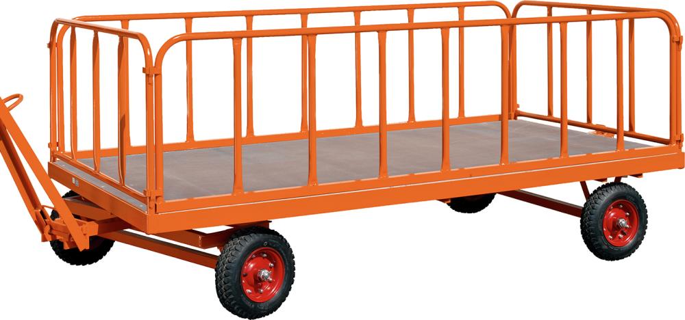 ROLLCART 4 Stahlrohrwändef. Industriean 2500x1250-mm Höhe 750mm steckbar L-ängsseiten einhängbar