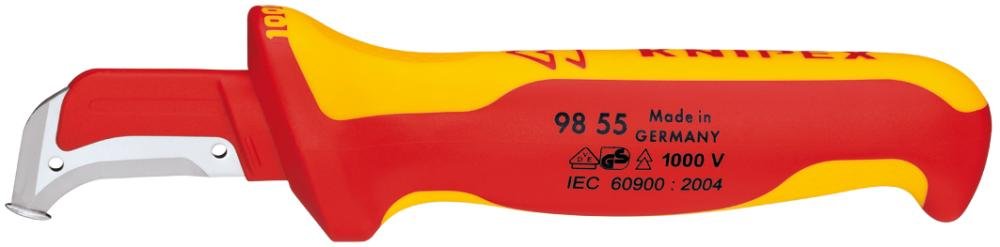 Kabelmantelmesser VDE 155mm mit Klinge 38mm KNIPEX