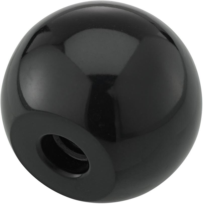 Kugelknopf DIN319 Duroplast, Form C, 20mm, M 5, Inhalt: 10 Stück FORTIS