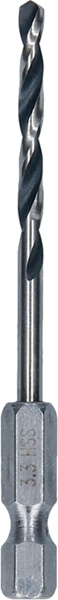 HSS PointTeQ Sechskantbohrer 3,3 mm