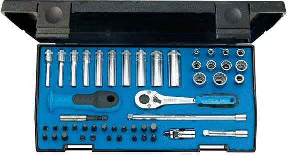 Steckschlüssel-Garnitur 1/4" 20LMU-10 40-teilig Gedore